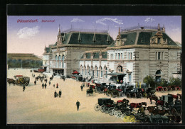 AK Düsseldorf, Kutschen Am Bahnhof  - Duesseldorf