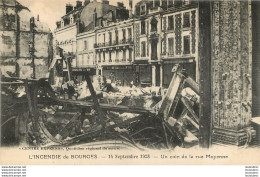 BOURGES INCENDIE 14 SEPTEMBRE 1928 RUE MOYENNE IMAGE CENTRE EXPRESS QUOTIDIEN - Bourges