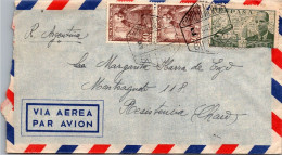 BILBAO CC ARGENTINA CORREO AEREO 1951 MAT HEXAGONAL - Cartas & Documentos