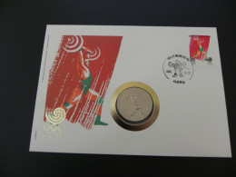 South Korea 2000 Won 1988 - Olympic Games Seoul 1988 - Weight Lifting - Numis Letter - Korea (Zuid)