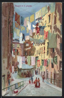 Artista-Cartolina Genova, Truogoli Di S. Brigida  - Genova (Genoa)