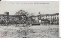 55 - VERDUN - CRUE DE LA MEUSE LE 21 JANVIER 1910 - JARDIN DE L HOPITAL MILITAIRE - N 2 EDIT MARTIN-COLARDELLE - Verdun