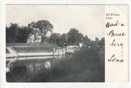 Old Windsor Locks - Early Berkshire Postcard - Windsor