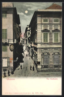 Cartolina Genova, Via Garibalid  - Genova (Genoa)