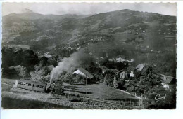 CPSM 9 X 14 Haute Savoie ST GERVAIS LES BAINS Le Train Du Mont Blanc Et Le Mont Joly  Locomotive Vapeur - Saint-Gervais-les-Bains