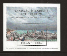 Iceland 2000 25. Anniversary Of The Founding Of The Icelandic Vesturheim Settlement In Canada Mi Bloc 27  MNH(**) - Nuovi