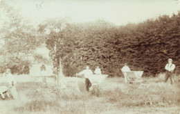 Photographie Carte Photo Groupe D'hommes Cantonniers Terrassiers - Fotografie