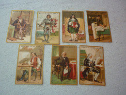 LOT DE  7 CHROMOS BISCUITS DU CHATEAU HENY II  HOMMES CELEBRES - Otros & Sin Clasificación