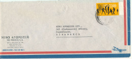 Mexico Air Mail Cover Sent To Denmark Single Franked Olympic Games Stamp - Mexico