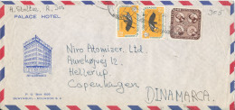 Ecuador Air Mail Cover Sent To Denmark 18-7-1958 Palace Hotel - Ecuador