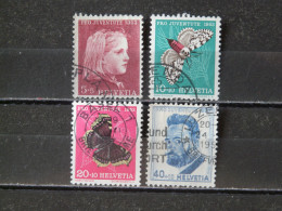 SUISSE - 1953 - N° 539/541 + 543 O (voir Scan) - Used Stamps