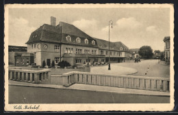 AK Celle, Bahnhof Mit Strassenpartie  - Celle