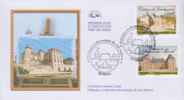 Enveloppe  FDC  1er  Jour   FRANCE    Châteaux   Et   Demeures   De   Nos   Régions     2012 - 2010-2019