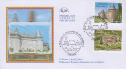 Enveloppe  FDC  1er  Jour   FRANCE    Châteaux   Et   Demeures   De   Nos   Régions     2012 - 2010-2019