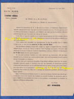 Document Ancien - CHAUMONT - Préfet De La Haute Marne Alf. JOSSIER - 1916 - Travailleurs Militaires Fenaison WW1 Poilu - 1914-18