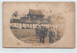 Maroc - RABAT - Remise De Décoration Par Le Général Lyautey Devant Le Sultan Moulay Abdelhafid - CARTE PHOTO Voir Les Sc - Rabat