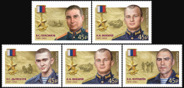 Russia. 2023. Heroes Of The Russian Federation. Part I (MNH OG **) Set Of 5 Stamps - Nuovi