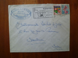 Tampon Lannes Sellier Bourrellier Flamme Navarrenx Cité Fortifiée 1961 E48 - Postmarks