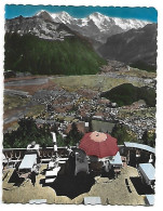 BLICK VON DER TERRASSE DES HARDERS, UBER INTERLAKEN.-  INTERLAKEN -  ( SUIZA ) - Interlaken