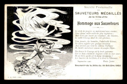 21 - DIJON - SOUVENIR DE LA FETE DU 19 OCT 1902 - HOMMAGE AUX SAUVETEURS - TEXTE DE PAUL JAUD - Dijon