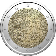 Finland 2 Euro Coin. 2017 (Unc. Bi-Metallic) 100th Anniversary Of The Independence Of Finland - Finland