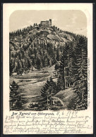 Lithographie Kynast Im Riesengebirge, Burg Kynast Vom Höllengrunde  - Schlesien