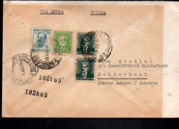 BRESIL AFFRANCHISSEMENT COMPOSE SUR LETTRE POUR LA SUISSE 18954 - Lettres & Documents