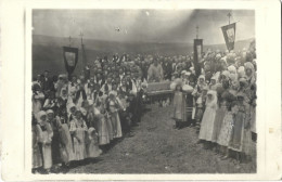 ROMANIA 1941 PHOTO OF PROCESSION TO THE BORDER FOR THE SANCTIFICATION OF THE WATER AND THE LAND BY FATHER D. IVAN - Roumanie