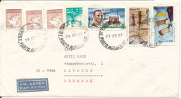 Brazil Cover Sent Air Mail To Denmark 29-5-1985 With More Topic Stamps - Lettres & Documents