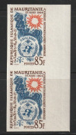 MAURITANIE - N°177 X2 ** NON DENTELE (1964) Météorologie - Mauritanië (1960-...)