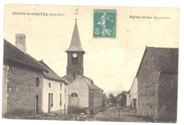 CPA 21 - CUSSY Le CHATEL (Côte D'Or) -  Eglise Et Rue Du Centre - Other & Unclassified