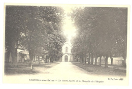 CPA 21 - CHATILLON SUR SEINE (Côte D'Or) - Le Cours-l'Abbé Et La Chapelle De L'Hospice - Dos Non Divisé - Chatillon Sur Seine