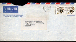 AUSTRALIE AFFRANCHISSEMENT COMPOSE SUR LETTRE POUR LA FRANCE 1985 - Covers & Documents