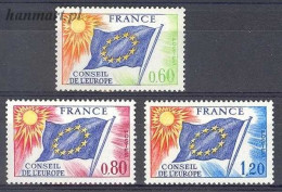 France 1975 Mi Die 16-18 MNH  (ZE1 FRNdie16-18) - Francobolli