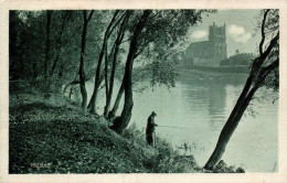 N°6682 W -cpa Mantes Sur Seine -la Collégiale Vue De L'Isle Aux Dames- - Mantes La Jolie