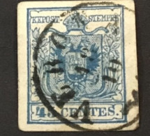 49660)  LOMBARDO VENETO  45 Cent. Prima Emissione Usato Verona - Lombardy-Venetia