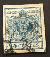 49662)  LOMBARDO VENETO  45 Cent. Prima Emissione Usato Verona - Lombardy-Venetia