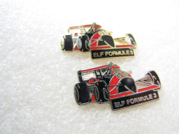 PIN'S  LOT  2        ELF  FORMULE 3   1 Zamak Argenté  1 EGF Doré - F1