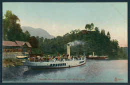 UK Scotland Trossachs Pier And Steamer Sir Walter Scott - Sonstige & Ohne Zuordnung