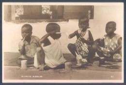 Ghana Gold Coast Blowing Bubbles Real Photo Children - Ghana - Gold Coast