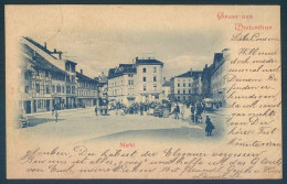 ZH Zurich  Gruss Aus WINTERTHUR Markt 1899 - Other & Unclassified