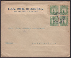 CLCV044 Sweden Old Cover, Stockholm  Finland, Sep. 29. 1911. Sc70 King Gustaf V - Lettres & Documents