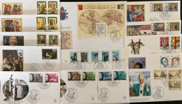 VATICANO - 1996 - Annata Completa, Complete Year - 14x FDC - FDC