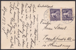 CLCV055 Sweden Old Postcard, Gothenburg, Heraldic Lion - Lettres & Documents