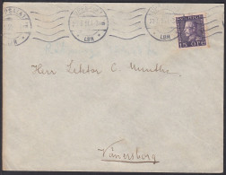 CLCV062 Sweden Old Cover, Uppsala, May. 23. 1924. Sc167 King Gustaf V - Lettres & Documents