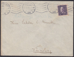 CLCV062 Sweden Old Cover, Uppsala, May. 23. 1924. Sc167 King Gustaf V - Covers & Documents