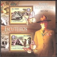 St.TOME And PRINCIPE Scouts,butterfies S/Sheet MNH - Autres & Non Classés