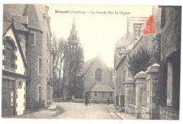 CPA 29 - ROSCOFF (Finistère) - La Grande Rue De L'Eglise - Roscoff