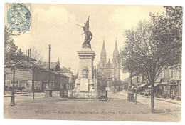 CPA 03 - MOULINS (Allier) - 41. Monument Des Combattants De 1870-71 Et  L'Eglise Du Sacré Coeur - ND Phot - Moulins