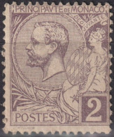 1891Monaco * Mi:MC 12, Sn:MC 12, Yt:MC 12, Sg:MC 12a, Prince Albert I (1848-1922); Allegorical Figure - Neufs